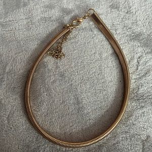 Gold Tone Choker Necklace